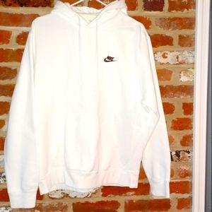 Nike mens hoodie White